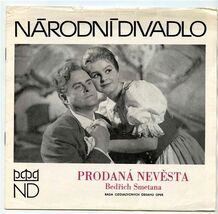 The Bartered Bride National Theatre Prague Czechoslovakia 1976 Prodana N... - $9.90