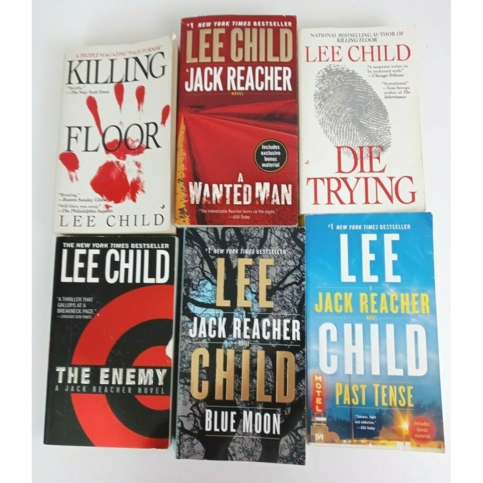 Lot of 6 Lee Child Paperback Novels Including 4 Jack Reacher Novels - $39.59