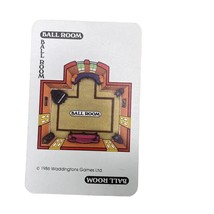 Vintage 1986 CLUE Ball Room Card Replacement Game Piece u - £6.31 GBP