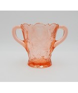 Fenton Pink Depression Glass Inverted Strawberry Double Handle Vase - $39.99