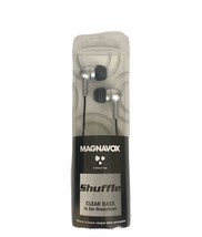 Magnavox Shuffle In Ear Headphones Clear Bass In Ear Headphones Silver NEW - £10.03 GBP
