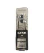 Magnavox Shuffle In Ear Headphones Clear Bass In Ear Headphones Silver NEW - $12.84