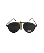 NOS Vintage 90s Streetwear Cross Bar Oval Sunglasses Glasses Black UV Bl... - $929.56 MXN