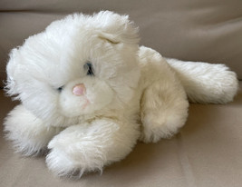 Vintage 1985 Applause COLETTE White Kitten Cat Plush Stuffed Kitty 12” B... - £12.35 GBP