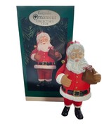 Santa with Toy Bag Candy Christmas Tree Ornament 1996 Keepsake Bob Siedler - $14.84