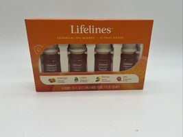Lifelines Essential Oil Blend Set Citrus 4 Pk Invigorating Relaxing Aromas - $14.31