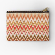 Colorful Zig Zag Patterns No 02  Zipper Pouches Bag So Key Small Pocket Coin Cos - £46.24 GBP