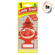 5x Packs Little Trees Single Heirloom Tomato Scent Hanging Trees | Prevents Odor - £7.61 GBP