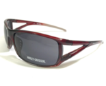 Harley-Davidson Sunglasses HDS 483 BU-3 Clear Red Wrap Frames with Black... - $70.06