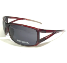 Harley-Davidson Sunglasses HDS 483 BU-3 Clear Red Wrap Frames with Black Lenses - £55.09 GBP
