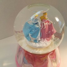 Disney Princesses Musical Light Up SnowGlobe Line In Jingle Bells Video ... - £39.62 GBP