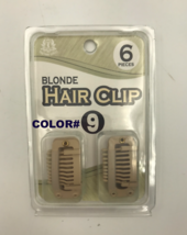 NO SEWING OR GLUE NEEDED BLONDE SNAP ON CLIPS FOR HAIR EXTENSION 6 CLIPS... - £3.89 GBP