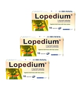 3 PACK Lopedium 2 mg 10 capsules for diarrhea Sandoz - £23.85 GBP