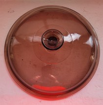 Vintage Pyrex Corning Visions Amber Glass 10 5/8&quot; Replacement Lid #2 - $352.39 MXN