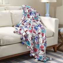 NWT Vera Bradley Hello Kitty Plush Throw Blanket With Pom Poms Limited E... - $180.00