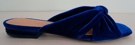 Halston Heritage Size 6 M GINNY Indigo Velvet Slides Sandals New Womens ... - $127.71