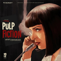 SDCC 2023 Pulp Fiction Mia Wallace Vinyl Cover Art Style Poster 12x12 Mondo - £46.98 GBP