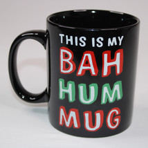 This Is My Bah Hum Mug Christmas Coffee Cup Or Mug Black White Red Green... - $10.70