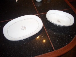 Vintage Noritake Mayfair 13&quot; Platter And 10&quot; Bowl All Good Condition - £15.68 GBP