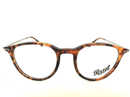 New Persol 3047-V 108 Round Tortoise 48mm Men&#39;s Eyeglasses Frame Hand Made Italy - £148.78 GBP