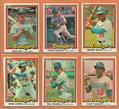 1981-1986 Donruss Los Angeles Dodgers Team Lot Steve Garvey Dusty Baker ! - £10.66 GBP