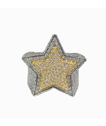Diamond Star Two Tone Men Ring  - $67,988.45 MXN