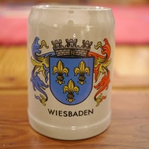 Vintage German Cities Collection Wiesbaden Salt Glazed Stoneware Beer Stein Mug - £63.52 GBP