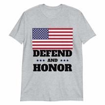 Defend and Honor USA Flag - United States Men&#39;s T-Shirt Shirt Gift for Soldiers  - £15.65 GBP+