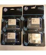 4 HP 62 Tri-Color Original Ink Cartridge  New 2023 For superior Prints - £29.58 GBP