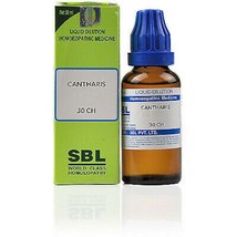 Sbl Homeopathy Cantharis Dilution 30 Ch (30 Ml)Herbal Ayurvedic Free Ship Us - £11.03 GBP