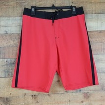 Hang Ten Board Shorts Mens Size 32 Red TG3 - £8.17 GBP