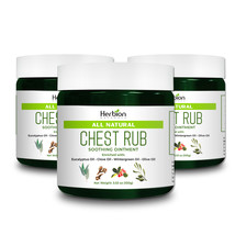 Herbion Naturals Chest Rub, 3.53 oz - Natural Soothing Ointment - Pack of 3 - $27.99