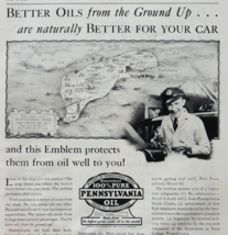1933 Pennsylvania Oil City Motor Oil Advertisement Automobilia Supply F18B1 - $558.38 MXN