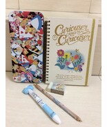 Disney Alice in Wonderland Book, Box, Pen, Pencil, Rubber. Stationery Se... - $59.99