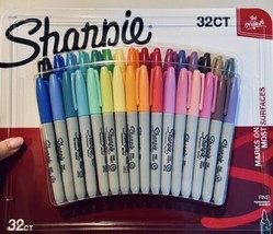 SHARPIE Permanent Markers | Fine Point | 32 Count (Multicolor) - $30.39