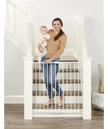 2 in 1 Extra Tall Easy Swing Stairway and Hallway Walk Through Baby Gate... - £73.07 GBP