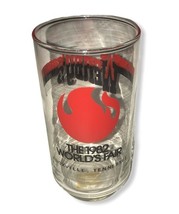 1982 WORLD&#39;S FAIR KNOXVILLE TENNESSEE Wendys Advertising GLASS TUMBLER - $8.12