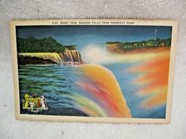 Vintage Collectible Night View Of Niagara Falls From Prospect POINT-USA-CANADA! - £6.69 GBP