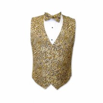 David&#39;s Formal Wear Leopard Tuxedo Vest and Bow Tie Size XLarge - $147.00