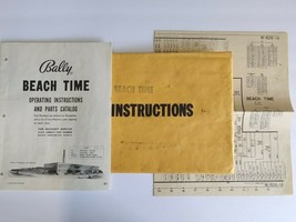 Beach Time Pinball MANUAL + Schematic 1958 Original Bingo Game Machine B... - £46.71 GBP