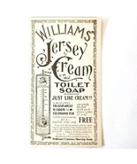 Williams Jersey Cream Toilet Soap 1897 Advertisement Victorian Hygiene A... - $19.99