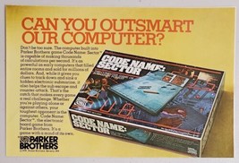 1979 Magazine Print Ad Code Name Sector Parker Brothers Computer Game  - £8.01 GBP