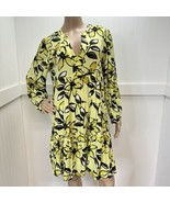 Anthropologie Maeve Dress Large Petite Yellow Floral Amber Tiered Tunic NEW - £55.78 GBP
