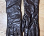 Size 6 NEW Bloomingdale&#39;s Brown Leather Gloves with Cashmere Lining  $98 - £32.16 GBP