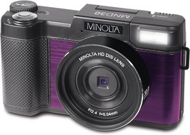 Minolta Mnd30 30 Mp / 2.7K Ultra Hd Digital Camera (Purple) - £134.28 GBP