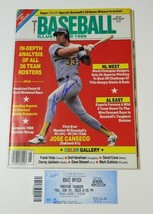 Jose Canseco signed Baseball Illustrated Magazine Oakland Atheltics A&#39;s 1989 - £21.98 GBP