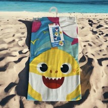 Baby Shark 25&quot; x 50&quot; Inch Cotton Beach Towel Swimming Pool Bath Nickelod... - $15.69