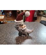 Vintage 1994 Nowells Inc. Ceramic Painted Santa Moon Man Christmas 6.5" ... - $24.74
