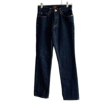 BANANA REPUBLIC LADIES REGULAR CLASSIC TRADITIONAL DARK BLUE DENIM JEANS 2 - £14.57 GBP