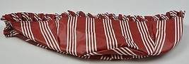 Longaberger Red Stripe Round Basket Liner 9&quot; Round Collectible Fabric Accessory - $14.50